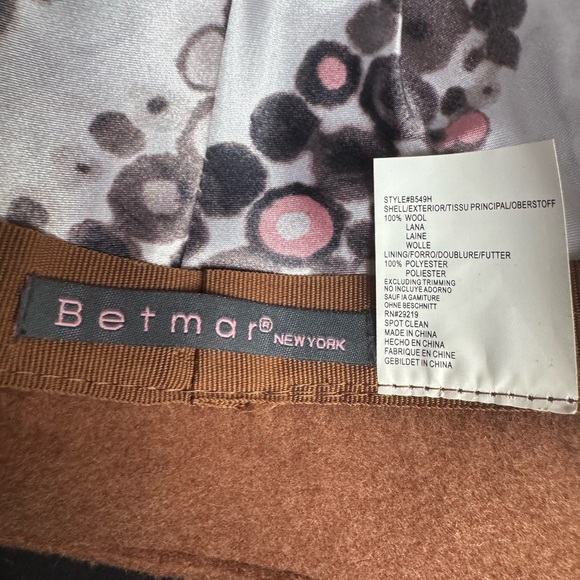 1990s‎ Betmar 100% Wool Feathered Hat - Picture 6 of 6